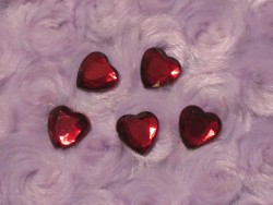 Red Rhinestone Hearts